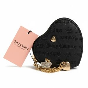 Juicy Couture Black Heart Mini Bag with Gold Accents